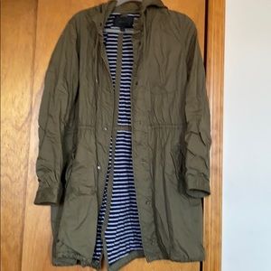J.Crew Fall Knee-Length Army Jacket In Medium